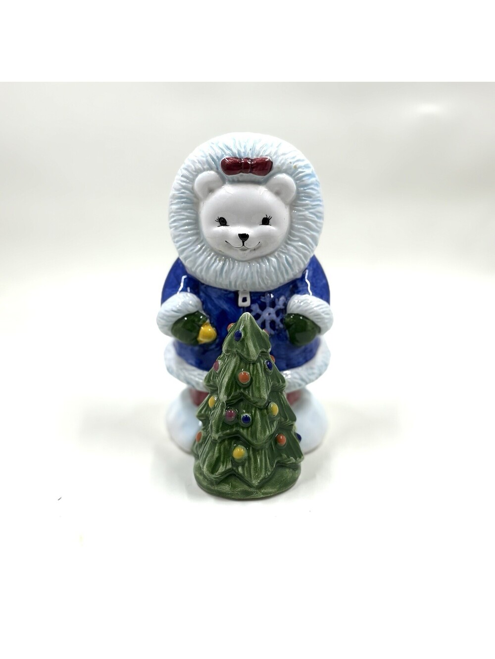 COOKS CLUB BLIZZARD SNOWFLAKE & TREE NESTERS 1998 SALT & PEPPER SHAKERS Vintage